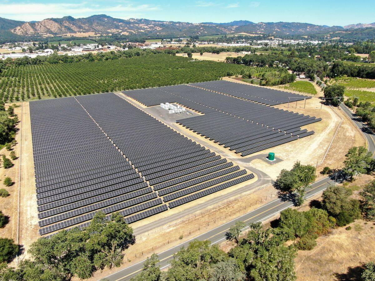 Aerial Photo of Redemeyer Road Solar, SCPA